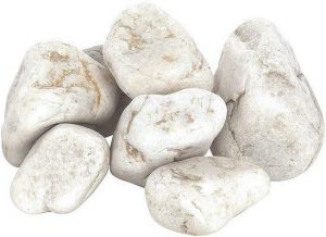 Камни для бани и сауны "Белый кварц", отборный, 10кг